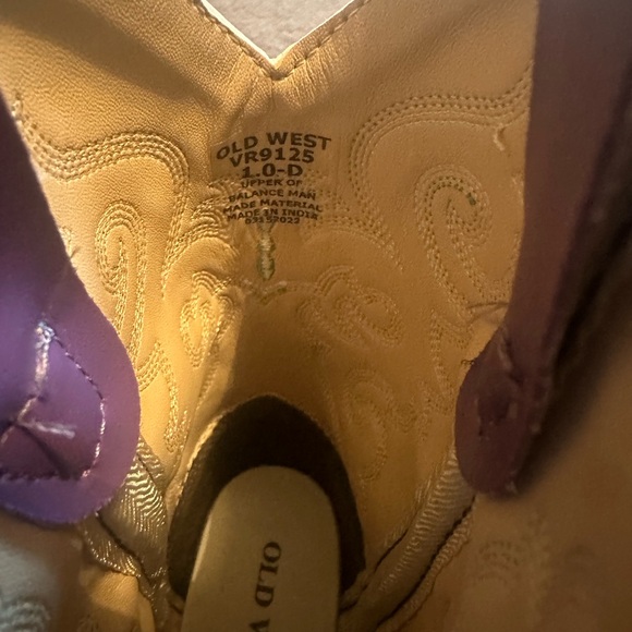 Purple old west cowgirl boots - Picture 2 of 3